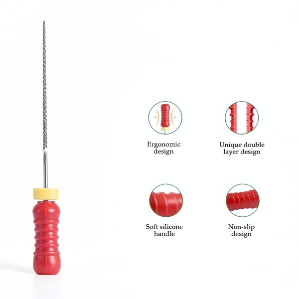 Easyinsmile Dental K-File Steel Endodontic Files Assorted 6-80-1