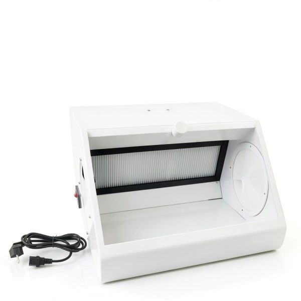 Guoyjmm Dental Sandblasting Dust Box with LED Light and Tempered Glass-1