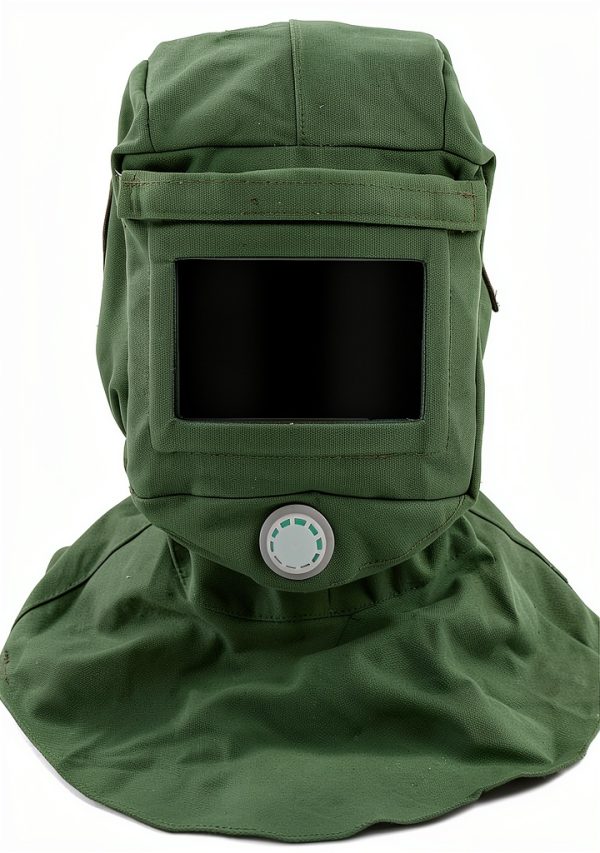 Banapoy Sandblasting Hood with Curved Glass and Dual Air Filters-7