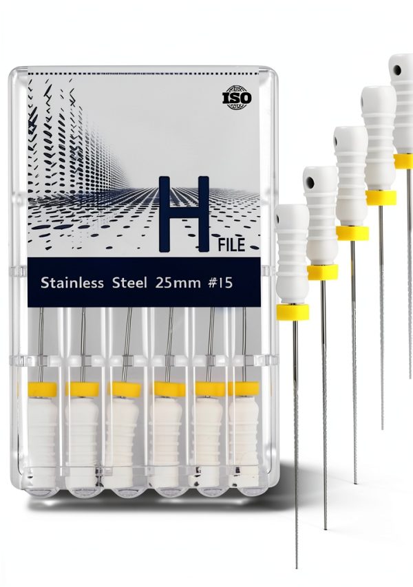 XUX Endodontic Hand File #15 21mm Stainless Steel H-File-0