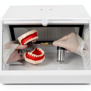 Guoyjmm Dental Sandblasting Dust Box with LED Light and Tempered Glass-0