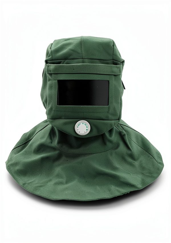 Banapoy Sandblasting Hood with Curved Glass and Dual Air Filters-4