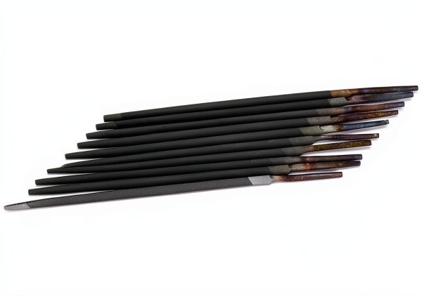 GLOGLOW Triangular Carbon Steel File Set 10 Hand Saw Sharpening Files-8