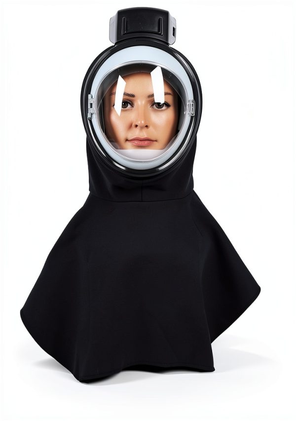 Srliya Sandblasting Hood with Anti-Fog Polycarbonate Lens and Flip-Up-3
