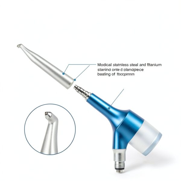 MINNO Titanium Dental Sandblasting Handpiece 4‑Hole Segmented Design-3