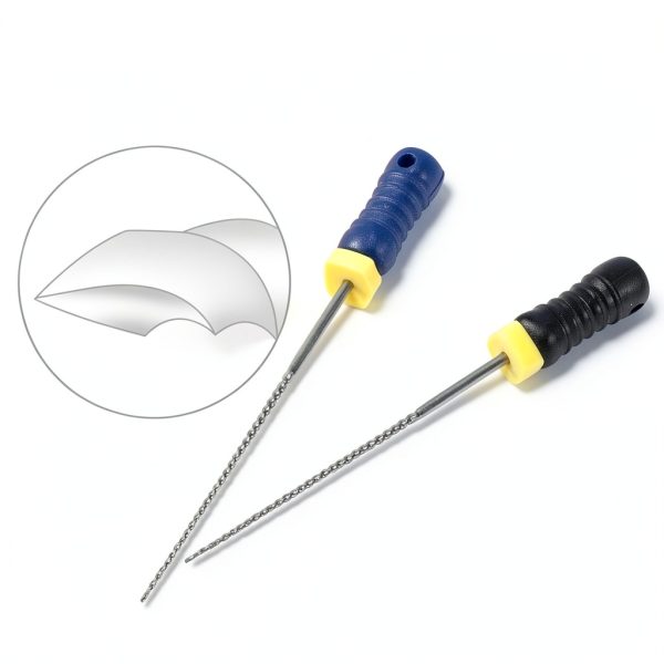 DENCO K-File Hand Endodontic Stainless Steel 25mm Square Thread Color-5