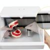 Guoyjmm Dental Sandblasting Dust Box with LED Light and Tempered Glass-2