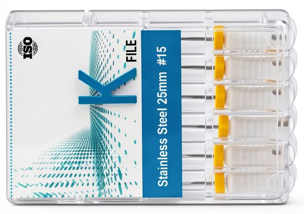 XUX K-File #15 Endodontic Stainless Steel Hand File 25mm White Taper-2