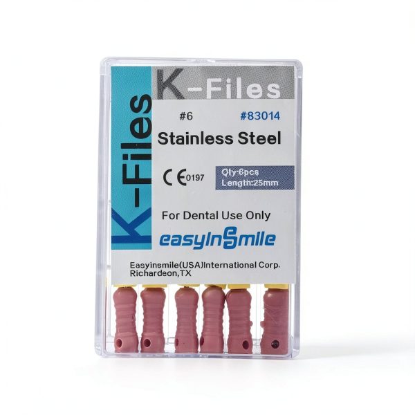 Easyinsmile Dental K-File Steel Endodontic Files Assorted 6-80-6