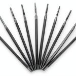 GLOGLOW Triangular Carbon Steel File Set 10 Hand Saw Sharpening Files-0