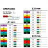 VASTMED Dental K-Files Root Canal Steel Size 15-40 Color Coded-4