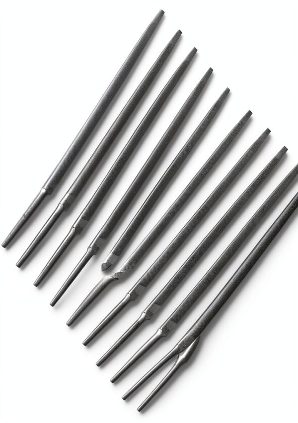 GLOGLOW Triangular Carbon Steel File Set 10 Hand Saw Sharpening Files-5