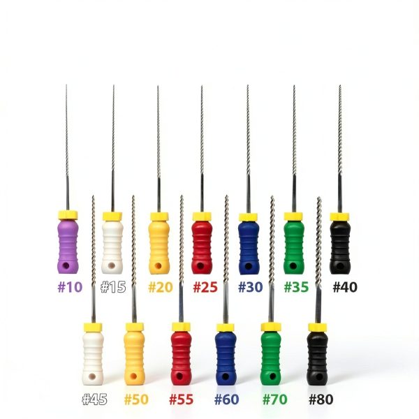 VASTMED Dental K-Files Root Canal Steel Size 15-40 Color Coded-5