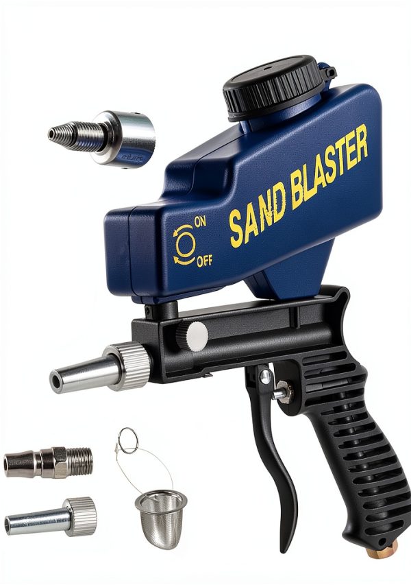 Sand Blaster Gun OEN Kit for Metal, Wood & Glass up to 120 PSI-0