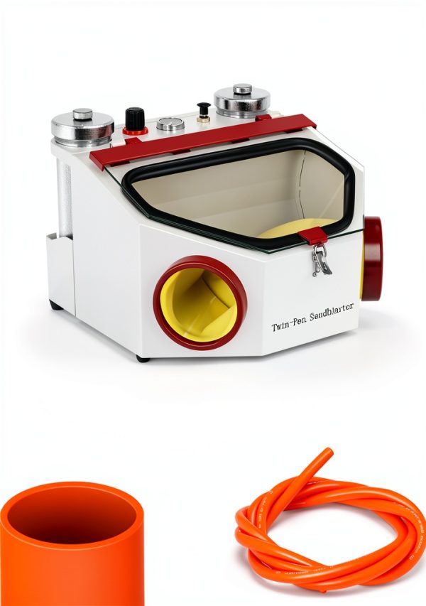 Vevor Sandblaster Professional Lab with LED Window and Dual Pens-7