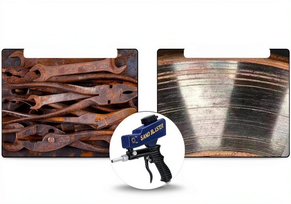 Sand Blaster Gun OEN Kit for Metal, Wood & Glass up to 120 PSI-1