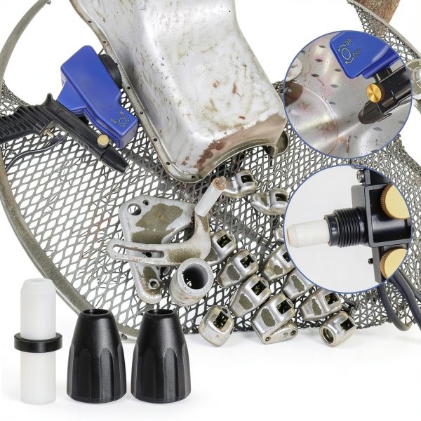 Sandblasting Nozzle Kit Giokyi AS118 with Ceramic Nozzle and Dust-4